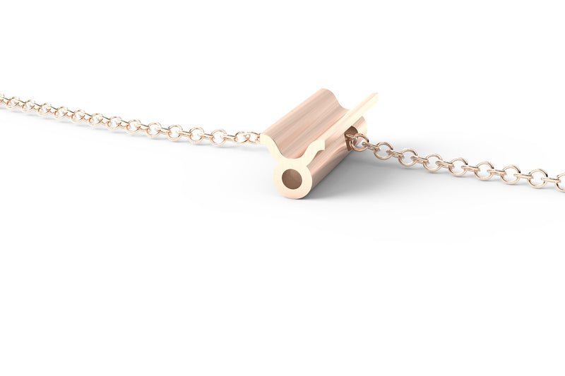 Rose Gold Pendant Necklace - Short