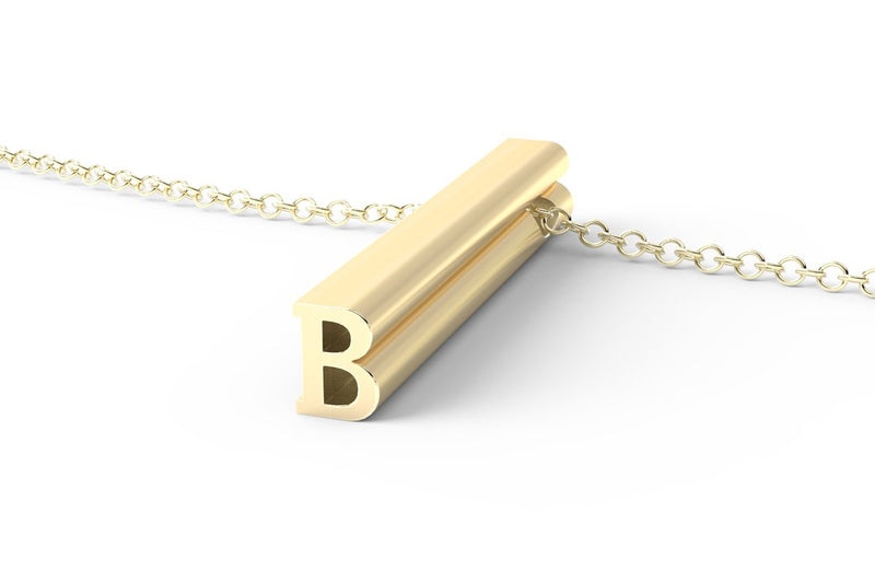 B - Long Pendant Necklace