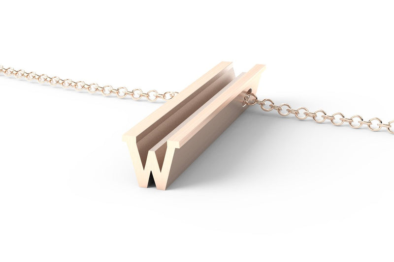 W - Long Pendant Necklace
