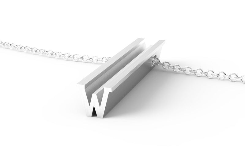 W - Long Pendant Necklace