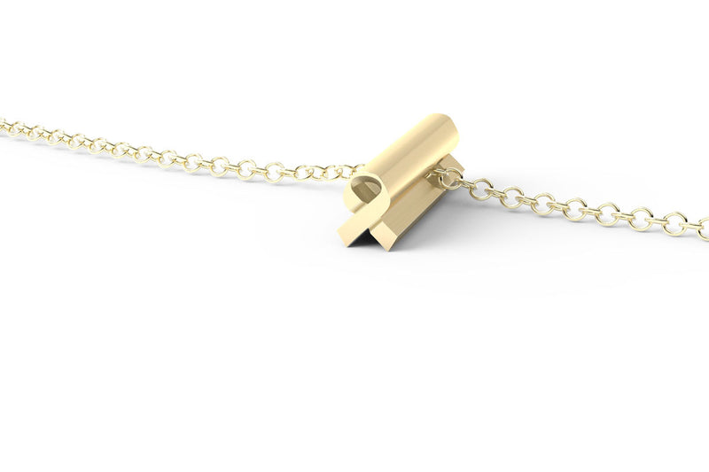 Yellow Gold Pendant Necklace - Short