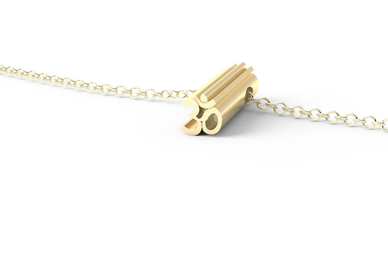 Yellow Gold Pendant Necklace - Short