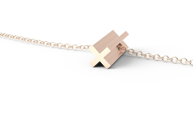 Rose Gold Pendant Necklace - Short