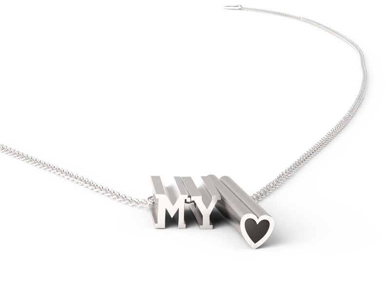MY heart Necklace - Silver